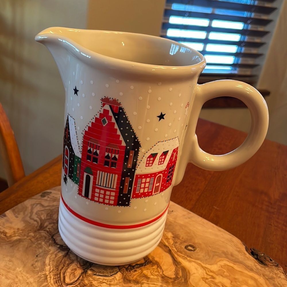 Vintage Noritake Epoch Holiday Joy Christmas Pitcher